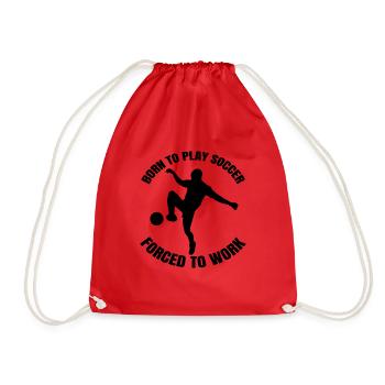 Équipe de football Football Player Football Design - Sac de sport léger - rouge - Devant