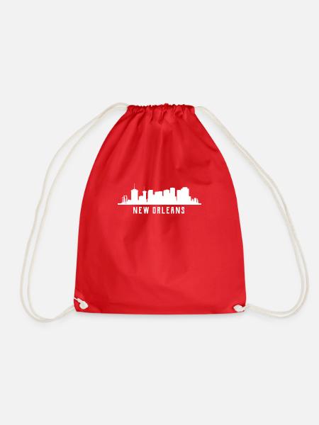 New Orleans Skyline - Turnbeutel - Rot