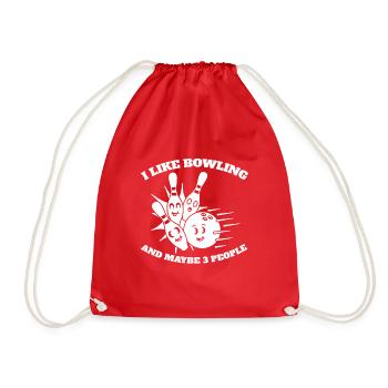 Bowling Quilles Bowler Bowling Club Bowling Club - Sac de sport léger - rouge - Devant