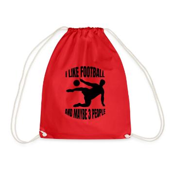 Équipe de football Football Design Joueur de football - Sac de sport léger - rouge - Devant