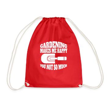 Jardinier Jardinier Jardinier Jardinier Amateur Jardinier - Sac de sport léger - rouge - Devant