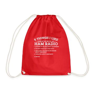Amateur Radio Radio Funker Cadeau - Sac de sport léger - rouge - Devant