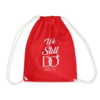 We Still Do Since 1970 Wedding Anniversary - Drawstring Bag - red - Front