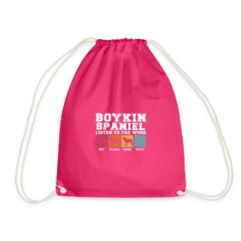 Boykin Spaniel écoute le mot - Sac de sport léger - fuchsia - Devant