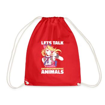 Furry Fandom Fursuits Drôle - Sac de sport léger - rouge - Devant