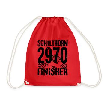 Schilthorn Piz Gloria Lauterbrunnental Mountaineering - Drawstring Bag - red - Front