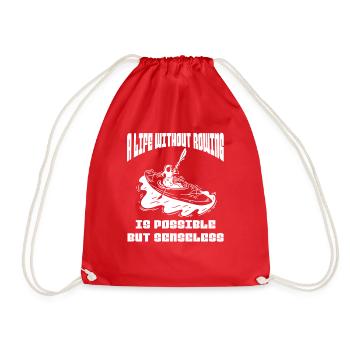 Rowing Team Rowing Rowing Rowing Club - Drawstring Bag - red - Front