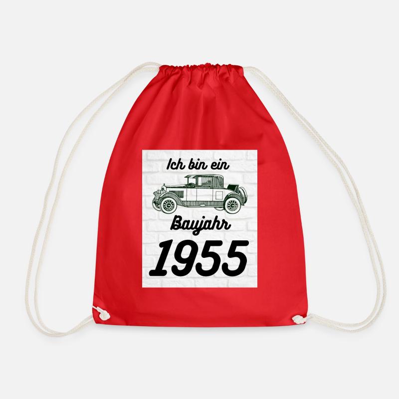 Oldtimer 1955 - Turnbeutel - Rot