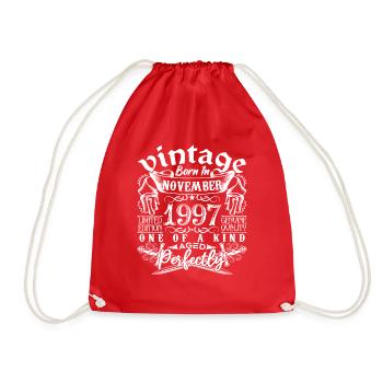 1997 Novembre 1997 anniversaire November 1997 - Sac de sport léger - rouge - Devant