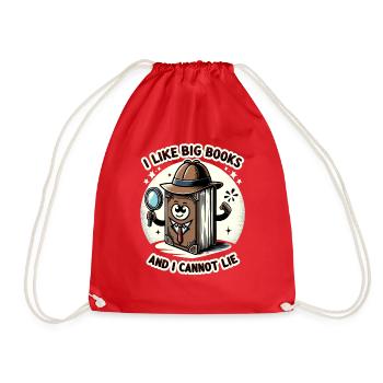 J’aime les gros livres - Sac de sport léger - rouge - Devant