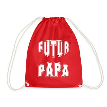 futur papa - Sac de sport léger - rouge - Devant