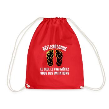 Réflexologue le seul le vrai méfiez vous - Sac de sport léger - rouge - Devant