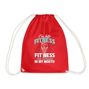 Glace Fit’ness dans ma bouche - Gelato Lover - Sac de sport léger - rouge - Devant