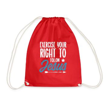 Jésus 2 - Sac de sport léger - rouge - Devant
