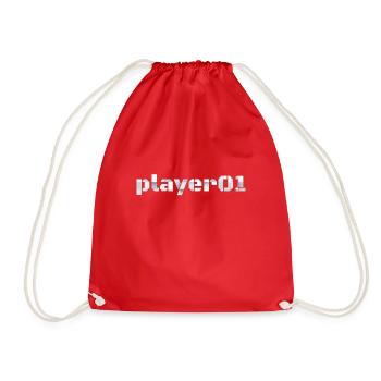 Spieler 01 Kühnes Statement Player 01 Bold - Turnbeutel - Rot - Vorne