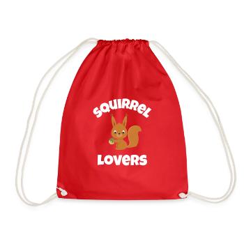 J’adore les écureuils - des rongeurs mignons en automne - Sac de sport léger - rouge - Devant