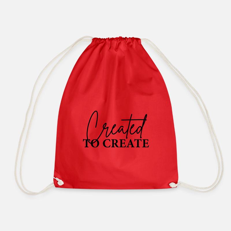 Created to create - Turnbeutel - Rot