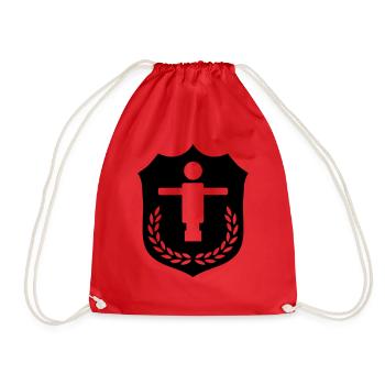 Kicker Wappen - Turnbeutel - Rot - Vorne