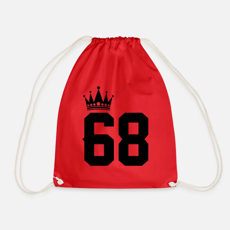 68 - Drawstring Bag - red