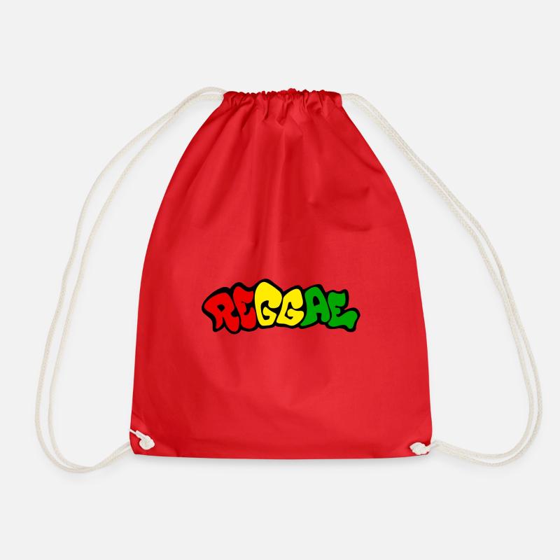 reggae - Drawstring Bag - red