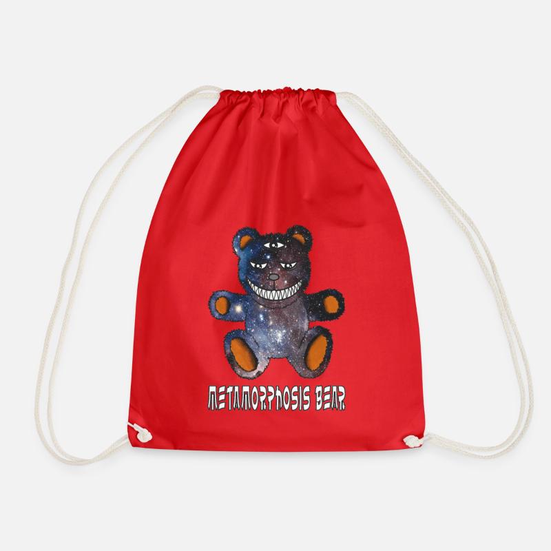 METAMORPHOSIS BEAR - Drawstring Bag - red