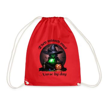 Witchy Nurse - Drawstring Bag - red - Front