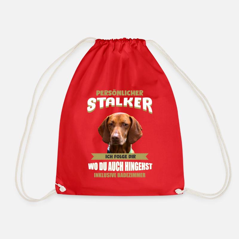 Vizsla Hunde - Vizsla - Turnbeutel - Rot