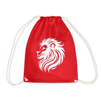 Lion Dessin Animal - Sac de sport léger - rouge - Devant