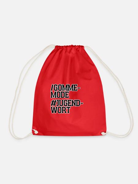 Gommemode | Jugendwort | 2022 - Turnbeutel - Rot
