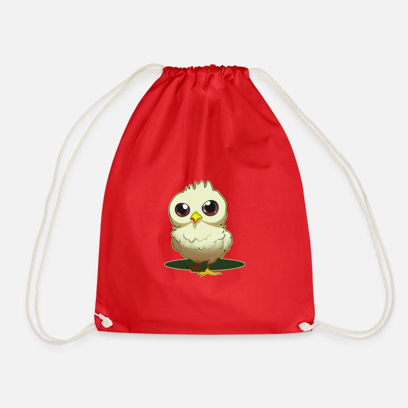 Manga Kücken - Drawstring Bag - red