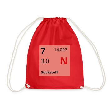 Stickstoff - Turnbeutel - Rot - Vorne