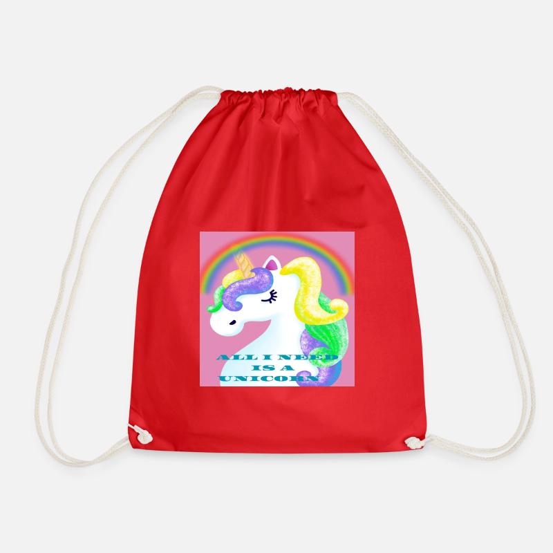 Licorne - Sac de sport léger - rouge