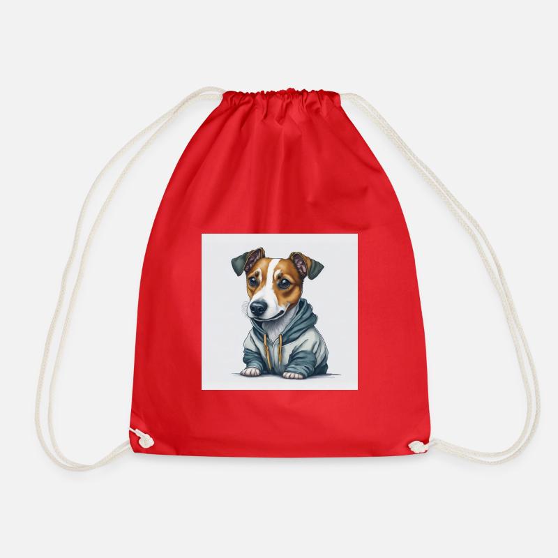 Jack Russel Terrier - Turnbeutel - Rot