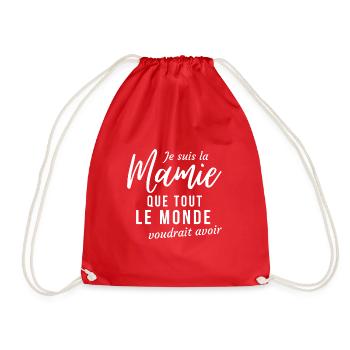 Mamie que tout le monde voudrait avoir cadeau - Sac de sport léger - rouge - Devant