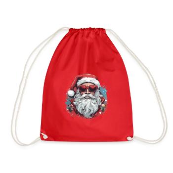 Cool santa - Turnbeutel - Rot - Vorne