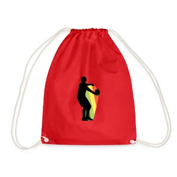 Dodgeball Dodgeball Team Team - Drawstring Bag - red - Front