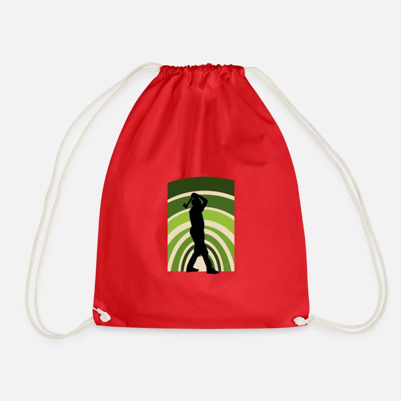 Axe Axe Axe Throwing - Drawstring Bag - red