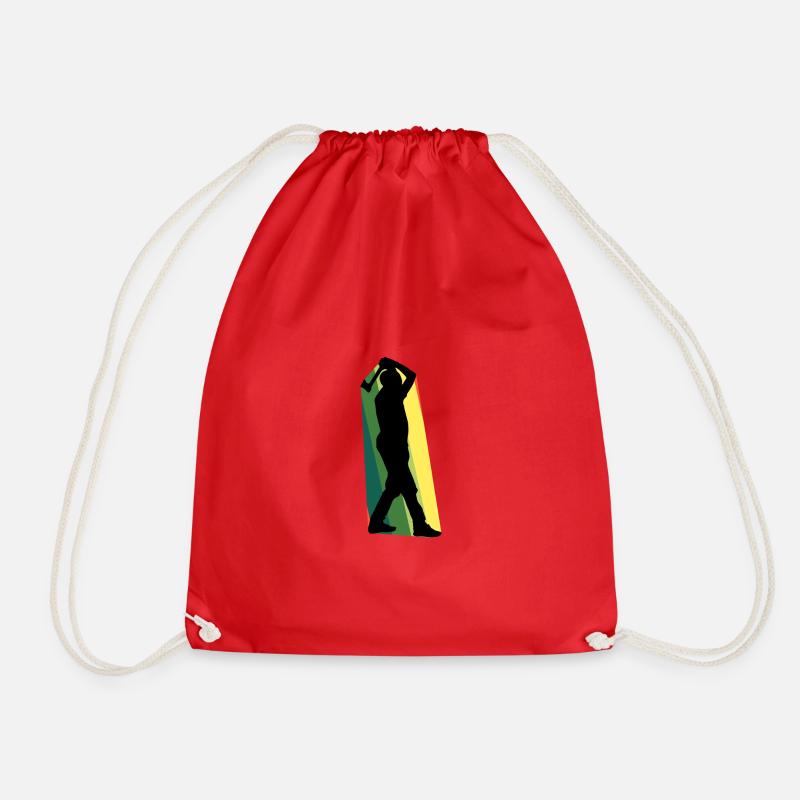 Axt Axt Axe Throwing - Drawstring Bag - red