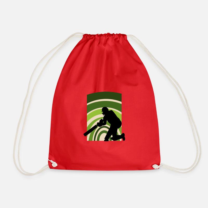 Cricket Team Cricket - Drawstring Bag - red