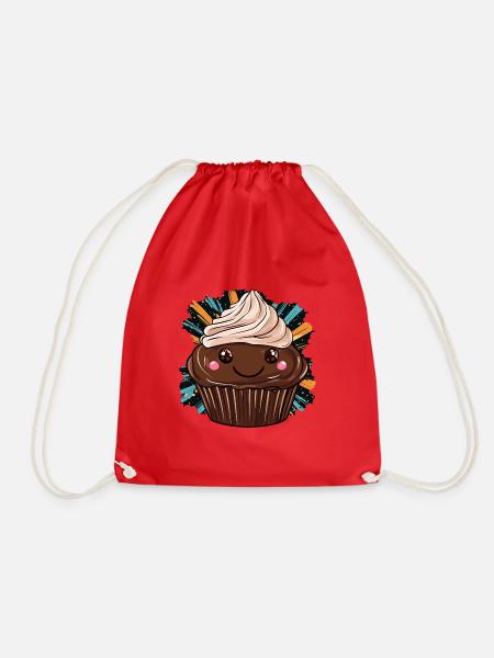 Muffin Cookie - Turnbeutel - Rot