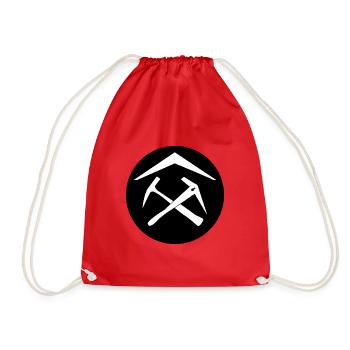Roofing power: style for professionals - Drawstring Bag - red - Front