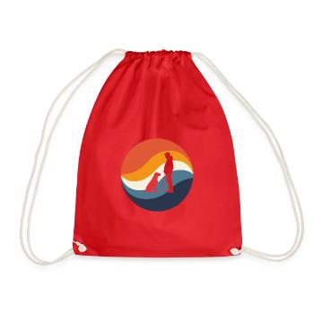 Dog Training Dog Training Dog Sports - Drawstring Bag - red - Front