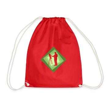 Pinceau Pastel - Sac de sport léger - rouge - Devant