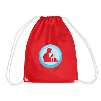 Élément de laboratoire de chimie - Sac de sport léger - rouge - Devant