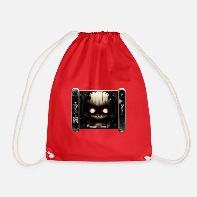 Cassette - Drawstring Bag - red