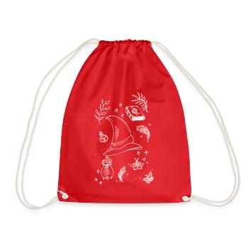 Chapeau magique et tour de magie - Sac de sport léger - rouge - Devant