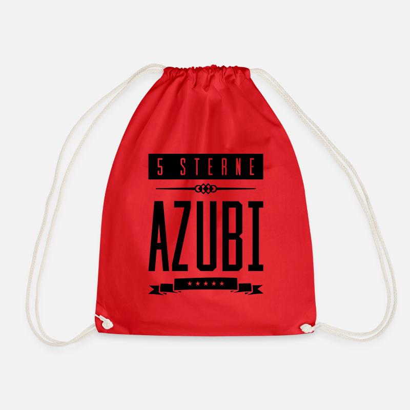 5 sterne azubi - Turnbeutel - Rot