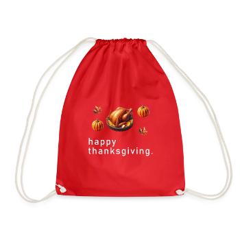 Joyeux Thanksgiving Polygone - Sac de sport léger - rouge - Devant