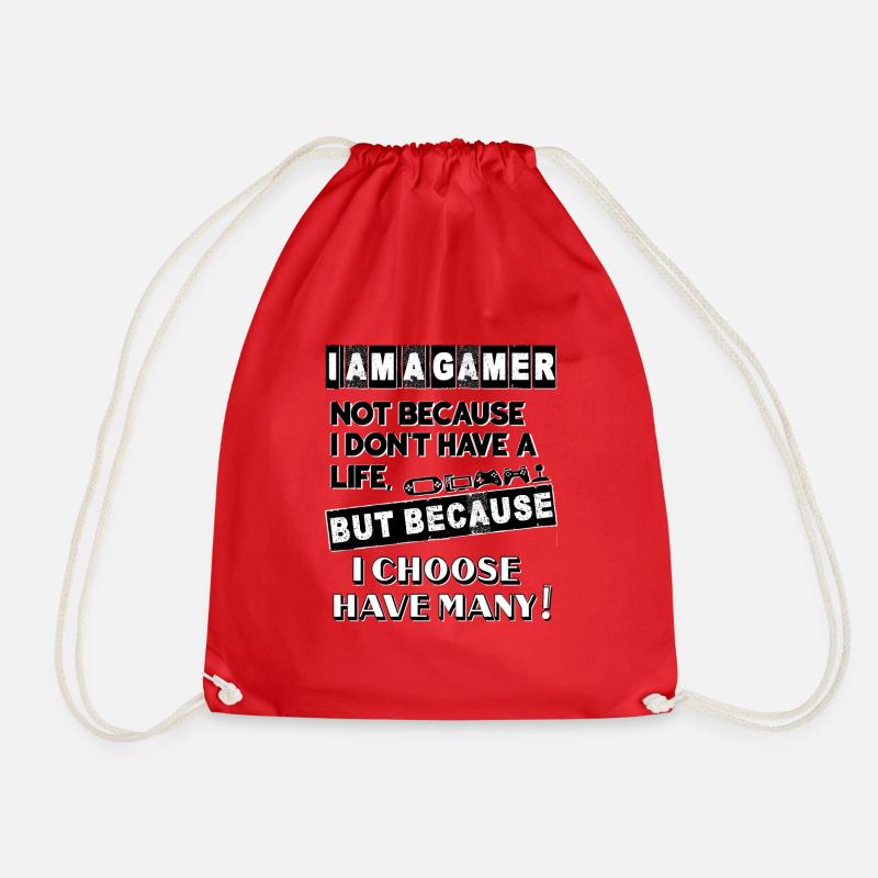 ICH BIN EIN GAMER - Turnbeutel - Rot