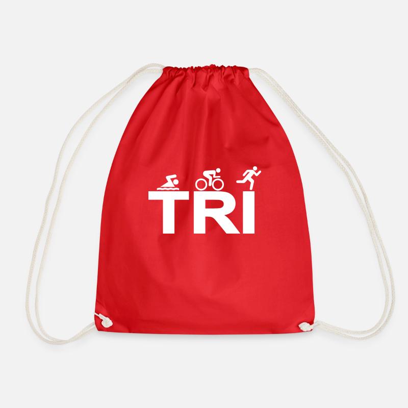 triathlon - Turnbeutel - Rot